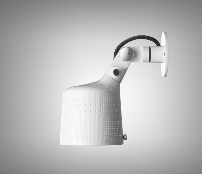 Vipp veggspot i hvit.