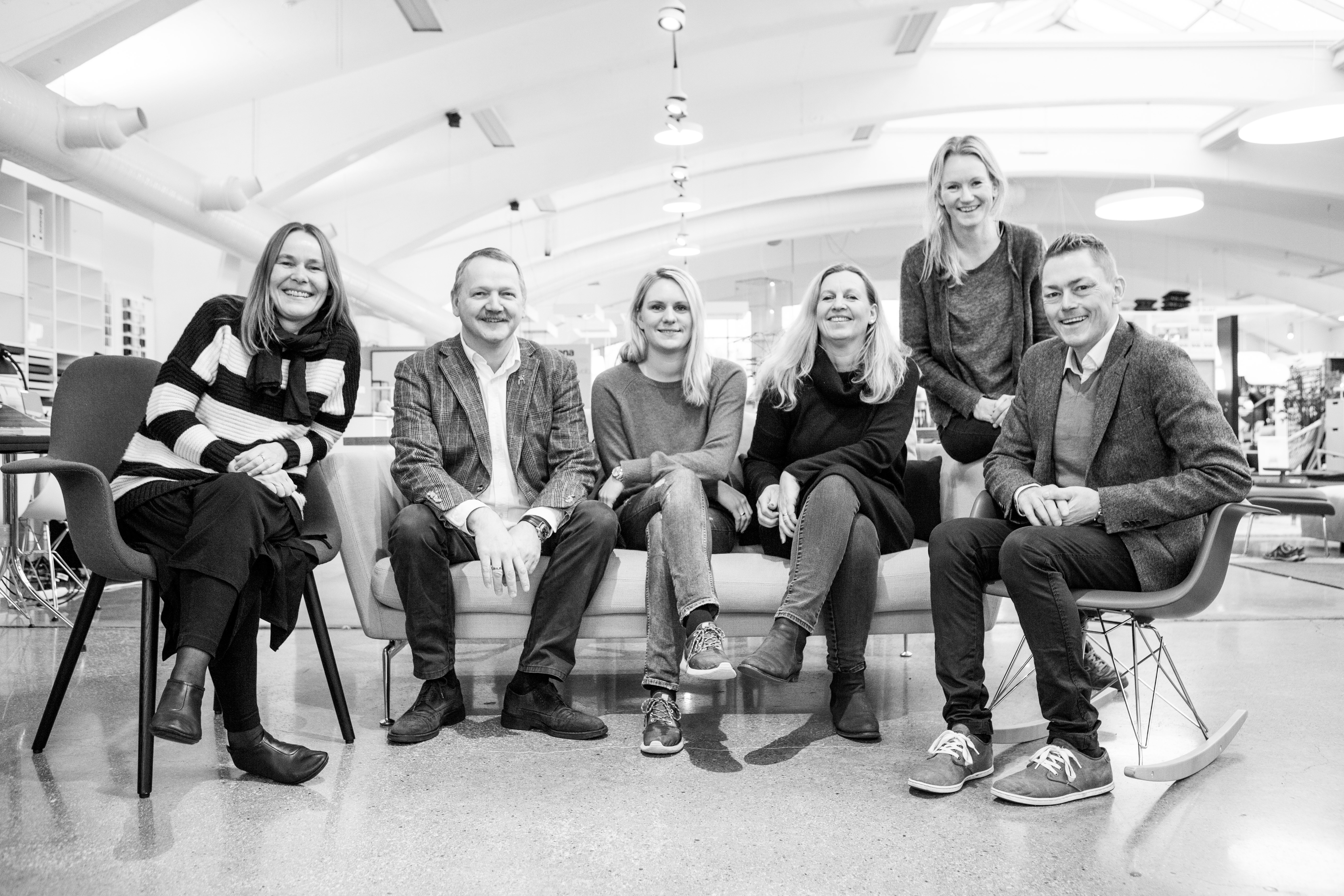 Gjengen på Møbelgalleriet 