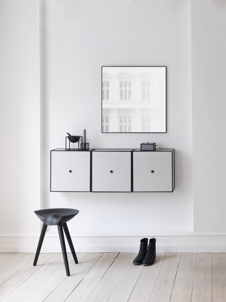 Speil og kommoder er alt fra By Lassen. Frame bokser og speil fra By Lassen