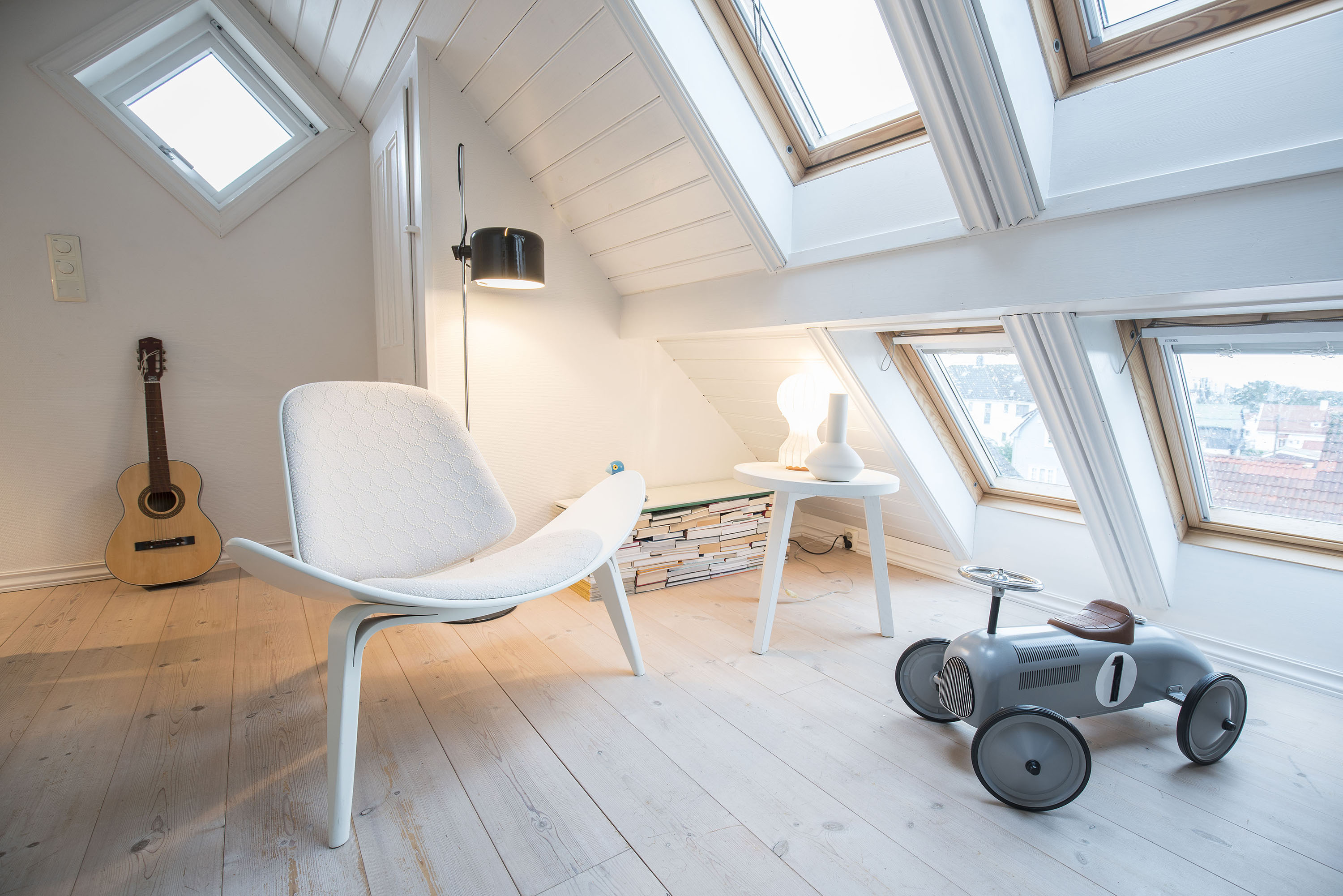 Skallstolen fra Carl Hansen, designet av Hans J Wegner