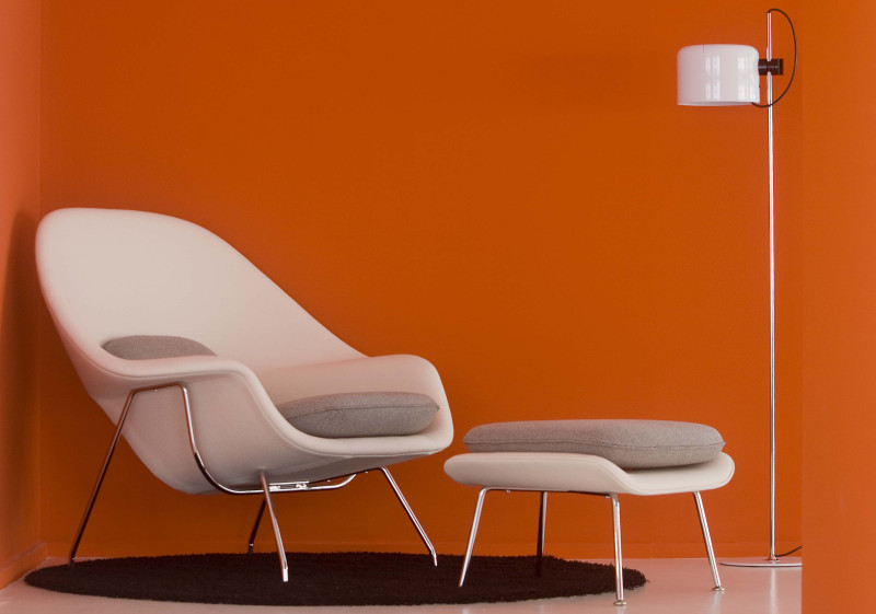 Womb chair fra Knoll, designet av Eero Saarinen
